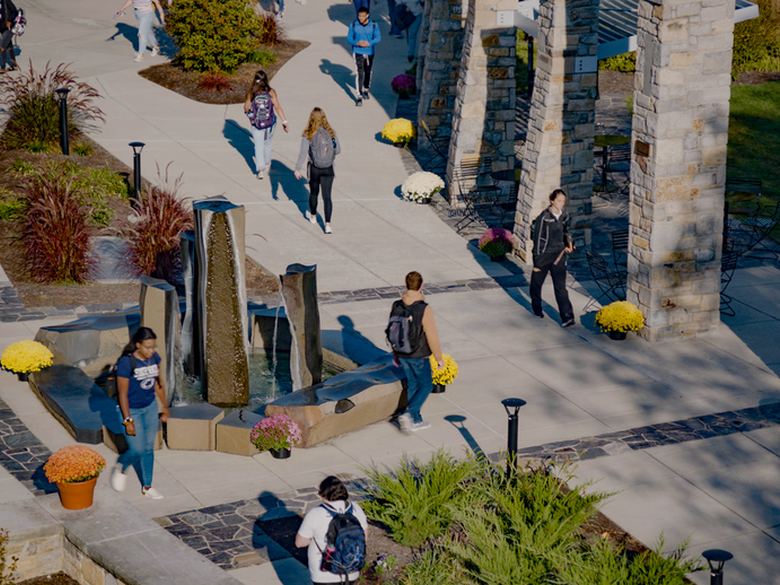 Bird's Eye view of the Perkins Plaza